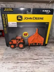 1/64 John Deere 6220 Tractor With Mower Orange DOT Set Die-Cast Ertl