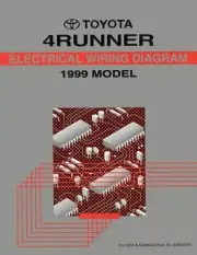 1999 Toyota 4Runner Wiring Diagrams Schematics Layout Factory OEM