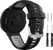 Songsier Forerunner 735XT Strap, Silicone Watch Strap Wrist Replacement Band wit