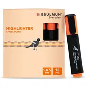 BIBBULMUN ORANGE ECO HIGHLIGHTER CHISEL EACH