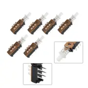 6pcs Momentary Push Button Switch DPDT 2 Pole 6 Pin 1 Position