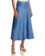 Cinq a Sept Mathilde Denim A Line Skirt
