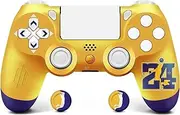 Yellow Blue Wireless PS-4 Controller, Compatible with /PS4/Slim/Pro with Dual-Vibration for PS4…