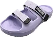 [Peanuts] Women's Sports Sandals, Velcro, Elasticity, Recovery, Lightweight, Snoopy, Outdoors, Easy to Walk, purple, M