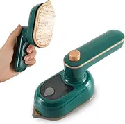Mini Clothes Iron, Portable Mini Hand-held Travel Ironing Machine, Hand-held Dry and Wet Ironing Machine, Micro Steam Iron,Suitable for Home and Travel(Green)