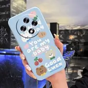 Lulumi-Phone Case For OPPO A3 5G 2024, Skin feel silicone protective Waterproof Solid color Anti-knock TPU Phone lens protection Simplicity Colorful Cartoon Fashion Design Durable