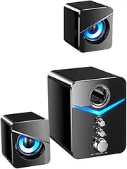 Gadpiparty 3Pcs Computer Speaker Sound Box for Desktop Laptop High Definition Stereo Sound Effects for Home Office Use Durable Portable Design