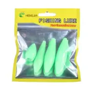 4 Pack Luminous Fishing Floats Fluorescent Glow Bobbers for Improved Visibility