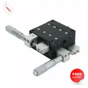 60*60mm XY Axis Manual Displacement Platform Sliding Table XY60-L-36±12.5 x-top