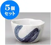 kbu3-391-02-743-5set 5-Piece Set buckwheat Utensils, Manko-yaki Okoshi Noodle Noodles, Noodles, Hokkaido (10.5 x 5.5 cm), for Ryokan, Ryokan, Restaurant, Commercial Use