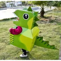 在飛比找蝦皮購物優惠-恐龍拼裝 紙箱玩具 紙殼玩具 DIY 紙板 恐龍裝扮 恐龍紙