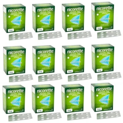 Nicorette Microtab 2mg Original 100 Tabs 12 Boxes Expiry 04-2026