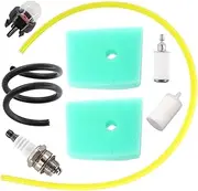 HURI Air Filter Fuel Line Hose Tube for 537186301 Husqvarna 123C 123L 123LD 223L 223R 322C 322L 322R 323C 323L 325C 325CX 325L 325LX 326C 326L 326LX 326LDX 326RJX String Trimmer