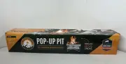 Pop-Up Fire Pit Portable Lightweight, Never Rust, 24 x 24 x 15 Weighs 8 lbs