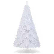 Costway 2.1M Christmas Tree Snowy White Xmas Home Decoration