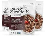purely elizabeth Probiotic Gluten Free Granola, Chocolate Sea Salt, 3 Count