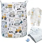 Baby Hamper, Space-Saving Baby Laundry Hamper, Waterproof and Colorful Design Storage for Nursery Room and Bedroom Toddler Children