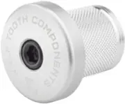 Wolf Tooth Compression Plug with Integrated Spacer Stem Cap, Raw Silver- Limited
