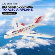 2.4G A380 RC plane 2CH Fixed Wing Remote Control Airplane Dual Power Glider Toy