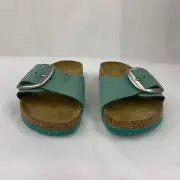Birkenstock New w/ Box Madrid Big Buckle Beryl Nubuck Leather Reg Select Size