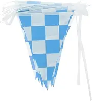 Kisangel Hanging Race Flags Set of Small Checkered Flags for Race Car Decor Theme Parties Birthday Celebrations