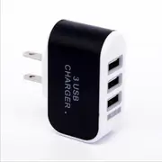 5 PCS 3 Port USB LED Travel Home AC 2A Wall Power Charger Adapter For Phone Tablet