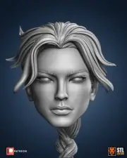 Lara Croft Tomb Raider v1 custom head for Video Game action figure