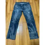 LEVI'S 501牛仔褲 內華達刷色 NEVADA 經典復刻 尺寸W34 直筒 古著 二手商品 LEVIS