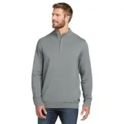 NWT Travis Mathew Newport 1/4-Zip Fleece in Quiet Shade Grey size Large