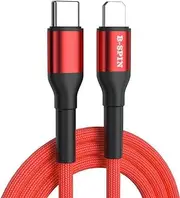 Compatible for Apple Type C USB Heavy Duty Nylon Braided Cord Data Transfer Charging Cable QC3.0 20W PD Quick Charge Fast - Type C to iPhone/iPad (Length 2m) - Red