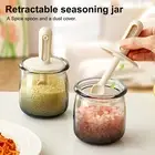 Glass Storage Container with Silicone Cover Pantry Organization Solution Spice