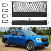 For 22-25 Ford Maverick Envelope Style Truck Bed Mesh Cargo Net W/ 4 Carabiners