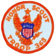 Vintage Honor Scout Troop 363 Patch Ranch Cordova Golden Empire Council CA BSA