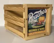 PEACHES RECORDS & TAPES Storage Crate for 12" Vinyl (full size crate)