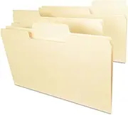 Smead 15401 SuperTab Heavyweight Folder Manila 1/3 Cut Legal 50/BX