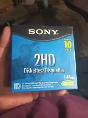 Sony 3.5 Inch Disk Floppy Diskette NEW IBM Formatted 1.44 MB 10 Pack Disks