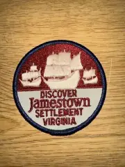 Vintage Discover Jamestown Settlement Patch