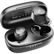 A1 Mini Wireless Earbuds Bluetooth 5.3 in Ear Light-Weight Headphones Built-in Microphone, Immersive Premium Sound Long Distance Connection Headset with Charging Case