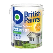 British Paints 4 Seasons Semi Gloss Extra Deep Exterior Paint - 10L