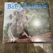 2022 Baby Animals 16 Month Wall Calendar 11" X 10”- NEW