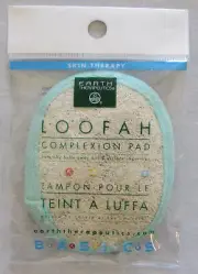 New Earth Therapeutics Loofah Complexion Pad Facial Natural Skin Buff 4” x 3.25”