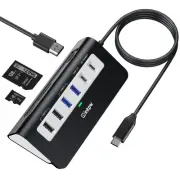 Aluminum 9-in-1 USB-C Docking Station - 4K HDMI, 100W PD, 2 USB 2.0, SD/TF, 3...
