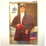 Butterick See & Sew Easy Sewing Pattern 3617 Misses’ Jacket Sizes XS-M Uncut