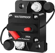Circuit Breaker for Car | Truck Motor System Protector,Waterproof Circuit Breaker 12-48V with Manual Reset, for Car Audio, Power Amplifiers