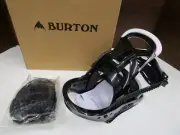 BURTON Smalls BLACK Kids Snowboard Bindings Size L 4k-7k EU 34-38NEW