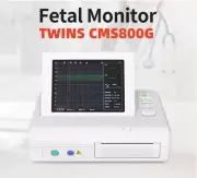 CMS800G Fetal Monitor 24Hr TWINS FHR TOCO FMOV Monitor Recorder Printer Alarm CE