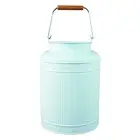 Yard Master White 26cm Maja Emboss Milk Can Home Decor Plant Pot Container Metal