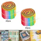 Roll up Cotton Fabric Patchwork for Crafting Bundle