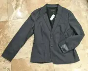 BANANA REPUBLIC ~ SIZE 14 GREY LINED BLAZER ~ RETAILS FOR $109.99 BRAND NEW