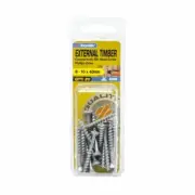 Zenith 8 - 10 x 40mm Galvanised Countersunk Rib Head External Timber Screws - 20